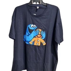 Navy Blue Cookie Monster T-Shirt
